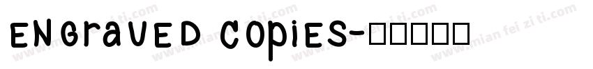 engraved copies字体转换